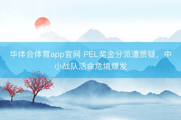 华体会体育app官网 PEL奖金分派遭质疑，中小战队活命危境爆发